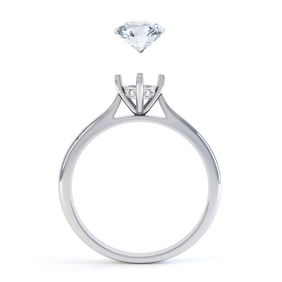 diamond certificate with loose diamond in tweezers